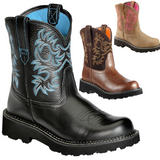 Corashoes Women Flat Western Cowboy Boots