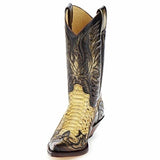 Corashoes Cowboy Pointed Toe Classic Western Rodeo Boots
