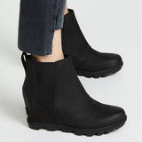Corashoes Women Fashion Chelsea Wedge Boots