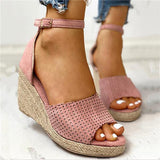 Corashoes Ankle Strap Espadrille Wedge Sandals