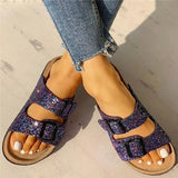 Corashoes Flip Flop Flat With Buckle Slip-On Summer Casual Slippers