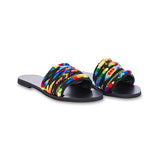 Corashoes Multicolor Flat Heel Slide Open Toe Fashion Summer Slippers