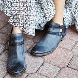Corashoes Double-Breasted Ankle Booties