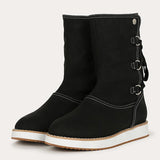 Corashoes Cozy Lace-up Round Toe Boots