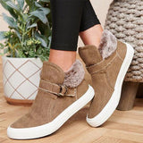 Corashoes Winter Fur Artificial Leather Ankle Boots