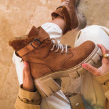 Corashoes Suede High Thick Soles Boots