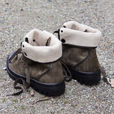 Corashoes Cozy Flap-over Top Nubby Sole Boots