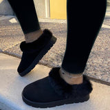 Corashoes Suede Winter Warm Fur Slippers