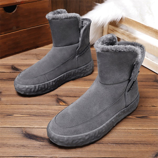 Corashoes Men Suede Fur Warm Casual Boots
