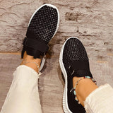 Corashoes Solid Color Round Toe Sneakers