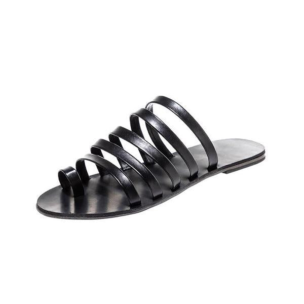 Corashoes Women Flat Sandals Summer Gladiator Slippers