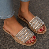 Corashoes Fashion Roman Woven Flat Slippers