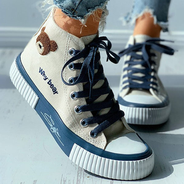 Corashoes Cute High Top Canvas Sneakers