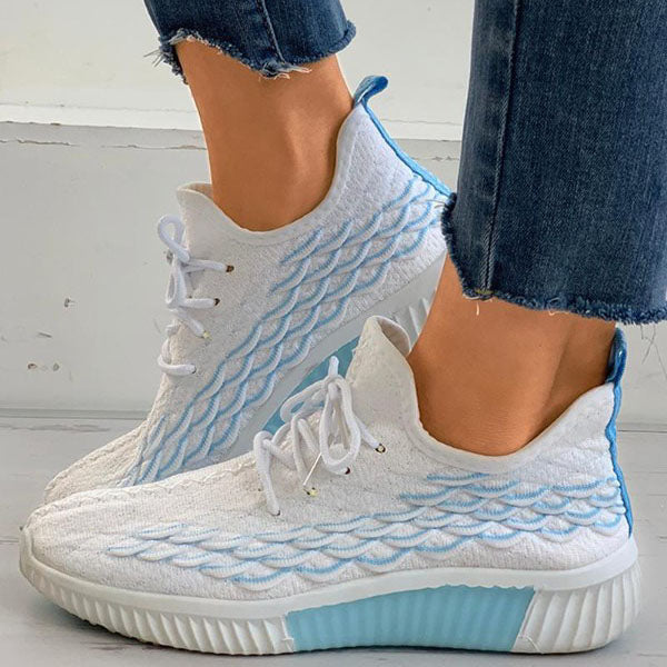 Corashoes Fashion Mesh Breathable Platform Sneakers