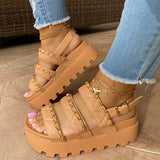 Corashoes Comfort Fashion Leather Platform Sandals