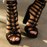 Corashoes Fashion Strap High Heels Sandals