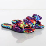 Corashoes Lovely Bow Cloth Flat Slippers
