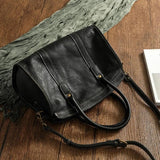 Corashoes Vintage Leather Shoulder Handbag Large Capacity Handmade Leather Handbag