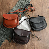 Corashoes All-Match Top Layer Vegetable Tanned Leather Cowhide Single Shoulder Ladies Pouch Bag