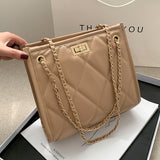 Corashoes Diamond Texture Chain Shoulder Messenger Bag