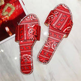 Corashoes Printed Cloth Cover Simple Slippers