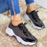 Corashoes Fashion Solid Mesh Stitching Sneakers