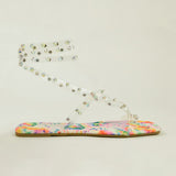 Corashoes Fashion Transparent Lace-Up Colored Sole Sandals