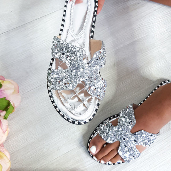 Corashoes Petra Embellished Slip On Sandals