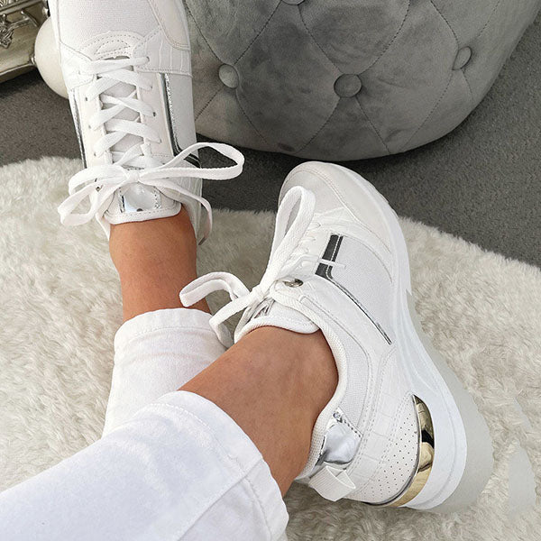Corashoes Daily Fashion Comfortable Lace-Up Sneakers
