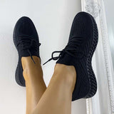 Corashoes Comfortable Lace Up Sock Sneakers