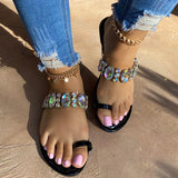 Corashoes Features Toe Ring Diamond Sandals