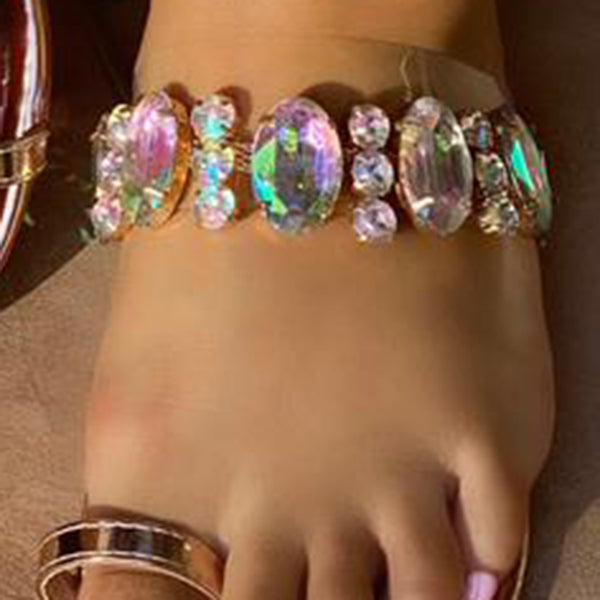 Corashoes Features Toe Ring Diamond Sandals