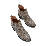 Corashoes Stylish Snake Pattern Chelsea Boots