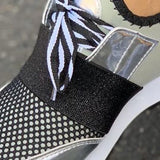 Corashoes Designed Versatile Shiny Surface Sneakers