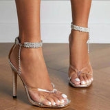Corashoes Crystal Diamond High Heel Sandals