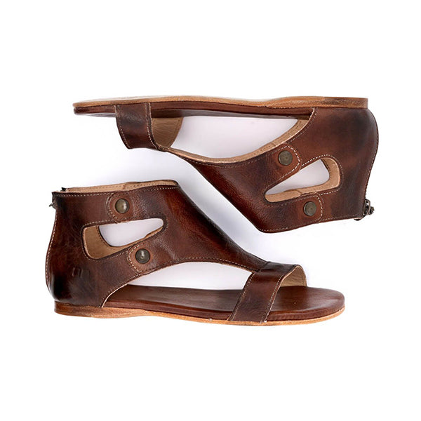 Corashoes Genuine Leather Made Flat Sandals