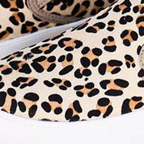 Corashoes Wide Slip-On Leopard Sneakers