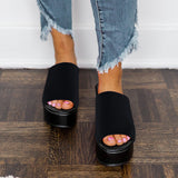 Corashoes Simple Daily Slip-On Platform Sandals