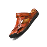 Corashoes Men's Western Casual Leather Slippers