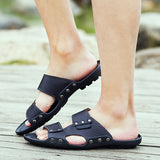 Corashoes Men's Summer Breathable Semi-Drag Sandals