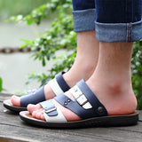 Corashoes Men's Multicolor Strappy Flat Sandals