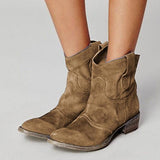 Corashoes Daily Flat Heel Boots