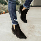 Corashoes Cut Out Booties Ankle Heels Boots