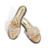 Corashoes Fashion Embellished Open Toe Slippers
