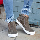 Corashoes Casual Daily High Top Stylish Flat Sneakers