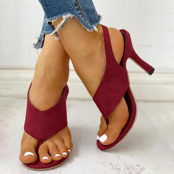 Corashoes Toe Post Slingback Thin Heeled Sandals