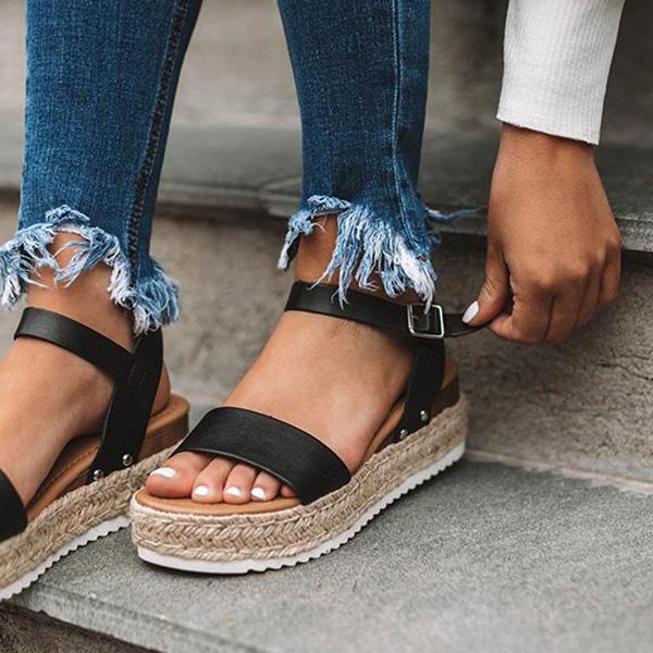 Corashoes Summer Kaylee Espadrille Platform Sandals