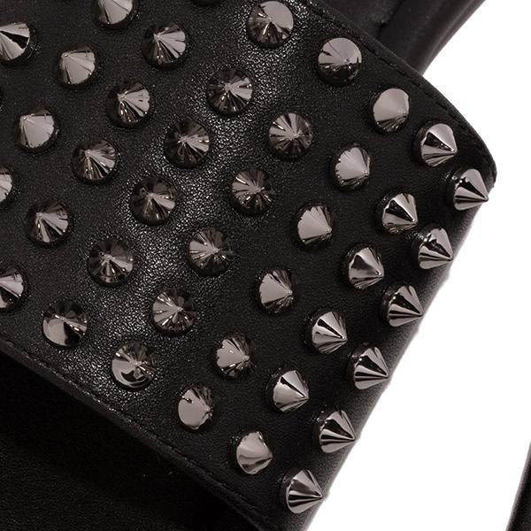 Corashoes Studded Spiked Strap Lightly Padded Insole Slippers