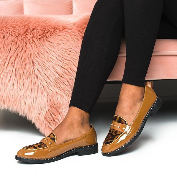 Corashoes Tris Patent Slip-On Flat Loafers
