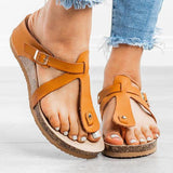 Corashoes Buckle Thong Flat Flip Flops Sandals